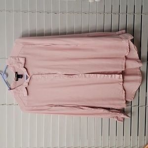 S-L Pink Button-Up Top BYdesign